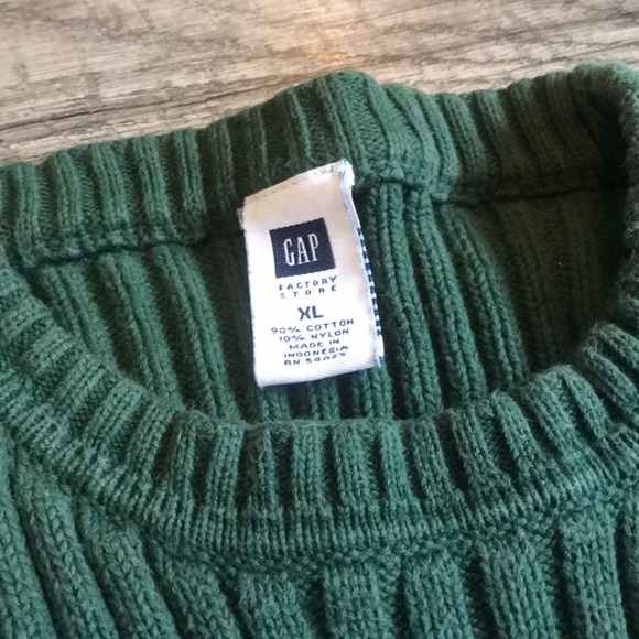 GREEN RIBBED SWEATER - Picture 3 of 4